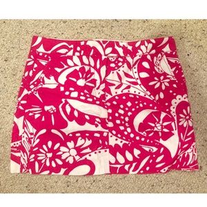 J. Crew paisley pink skirt